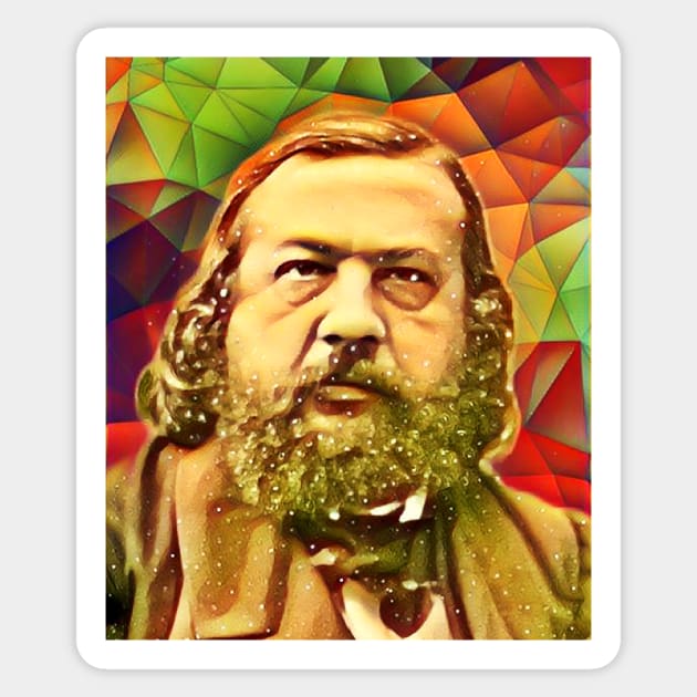 Theophile Gautier Snow Portrait | Theophile Gautier Artwork 15 Sticker by JustLit